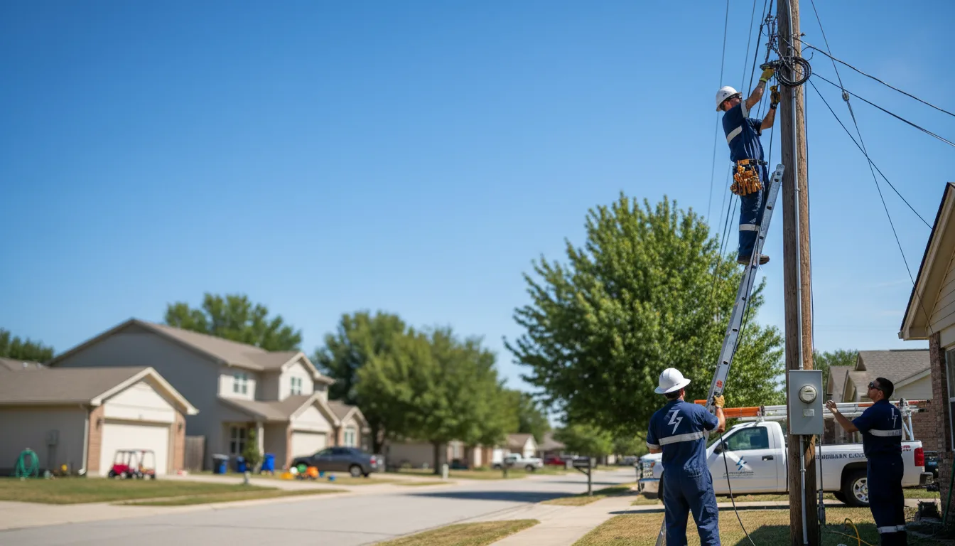 Residential electrician providing installation services in Bloomingburg, OH